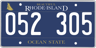 RI license plate 052305