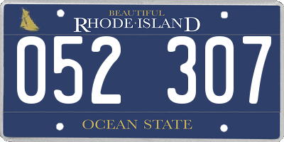 RI license plate 052307