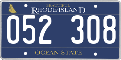 RI license plate 052308