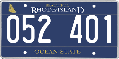 RI license plate 052401