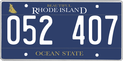 RI license plate 052407