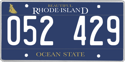RI license plate 052429