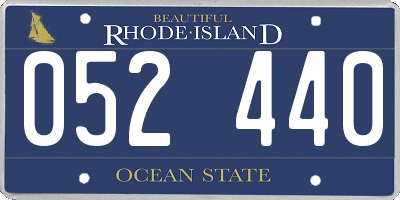RI license plate 052440