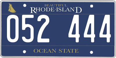RI license plate 052444