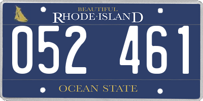 RI license plate 052461