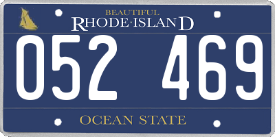 RI license plate 052469
