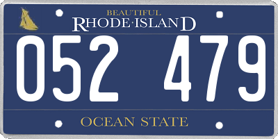 RI license plate 052479