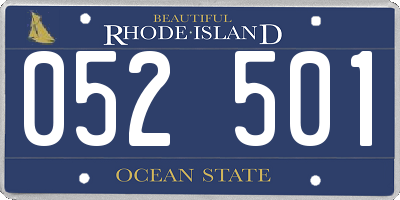 RI license plate 052501