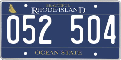 RI license plate 052504