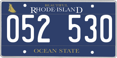 RI license plate 052530