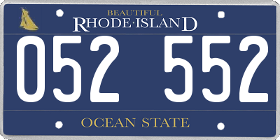 RI license plate 052552