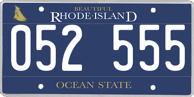 RI license plate 052555
