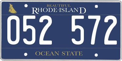 RI license plate 052572