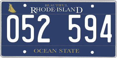 RI license plate 052594