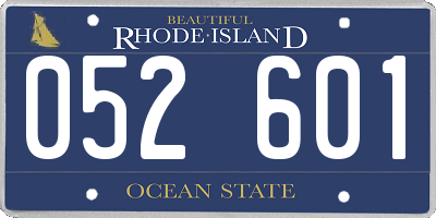 RI license plate 052601