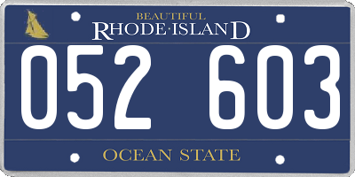 RI license plate 052603
