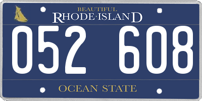 RI license plate 052608