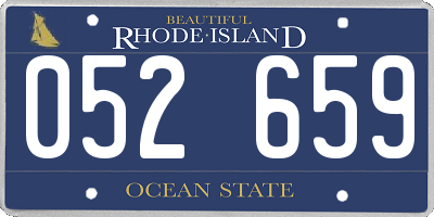 RI license plate 052659