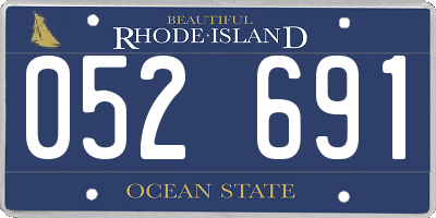 RI license plate 052691