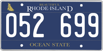 RI license plate 052699