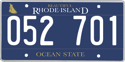 RI license plate 052701