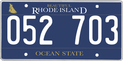 RI license plate 052703