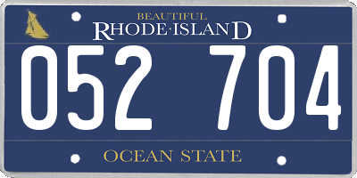 RI license plate 052704
