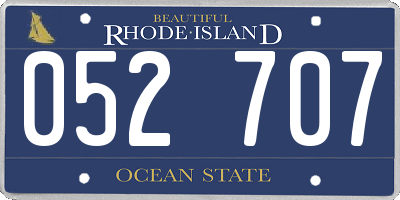 RI license plate 052707