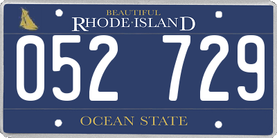 RI license plate 052729