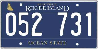 RI license plate 052731