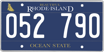 RI license plate 052790