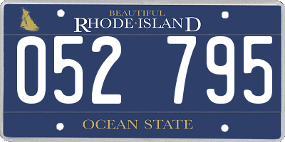 RI license plate 052795