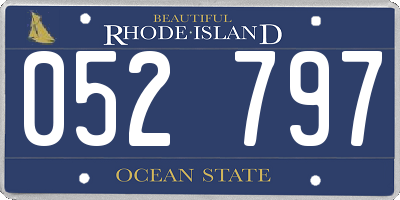 RI license plate 052797