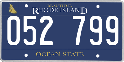 RI license plate 052799