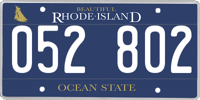 RI license plate 052802