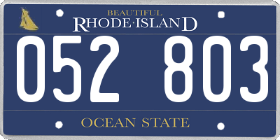 RI license plate 052803