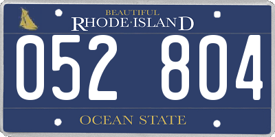 RI license plate 052804