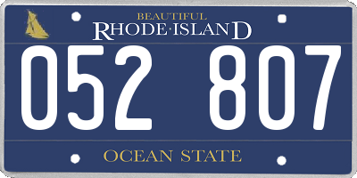 RI license plate 052807