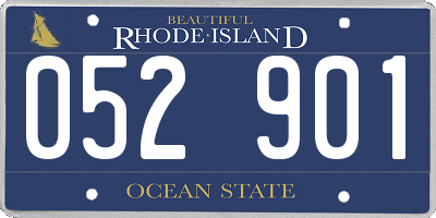 RI license plate 052901