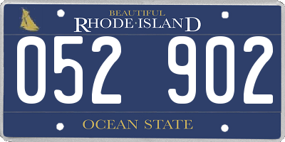 RI license plate 052902