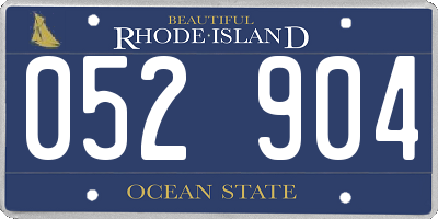 RI license plate 052904