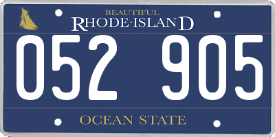 RI license plate 052905
