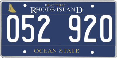 RI license plate 052920