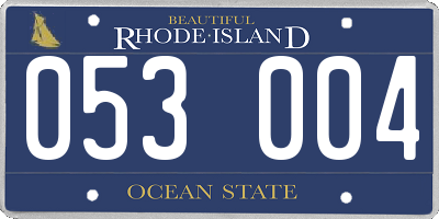 RI license plate 053004