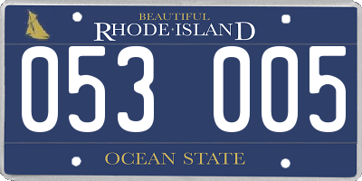 RI license plate 053005