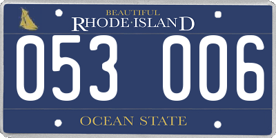 RI license plate 053006