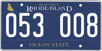 RI license plate 053008