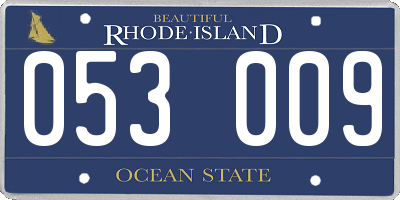 RI license plate 053009