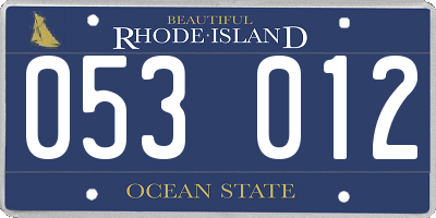 RI license plate 053012