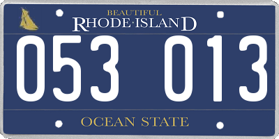 RI license plate 053013